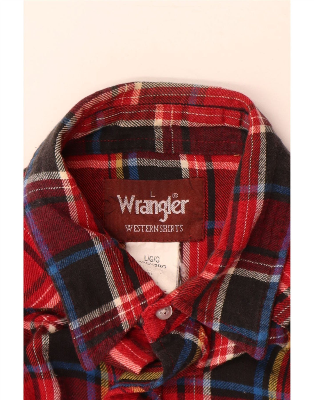 Męska koszula flanelowa Wrangler w dużą czerwoną kratę