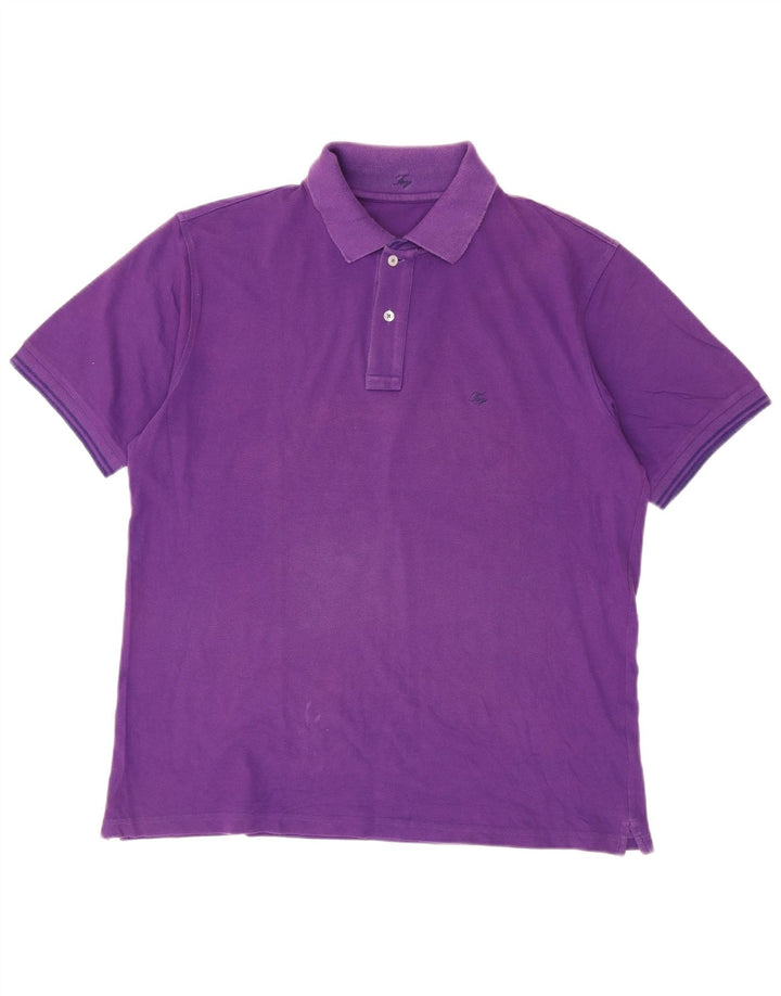 Męska koszulka polo Fay 3XL fioletowa