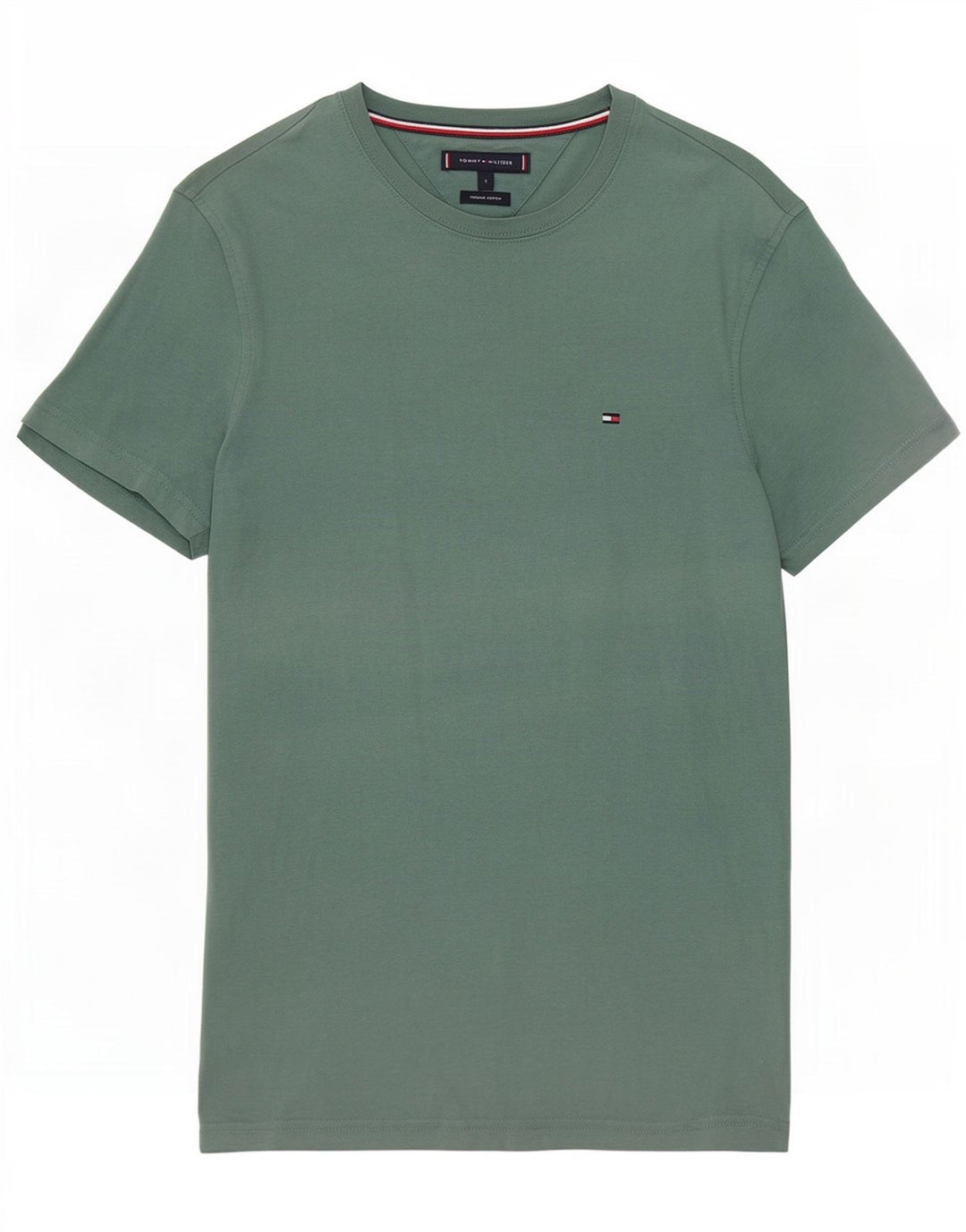 T-shirt męski Tommy Hilfiger Top, mały, zielony, bawełniany