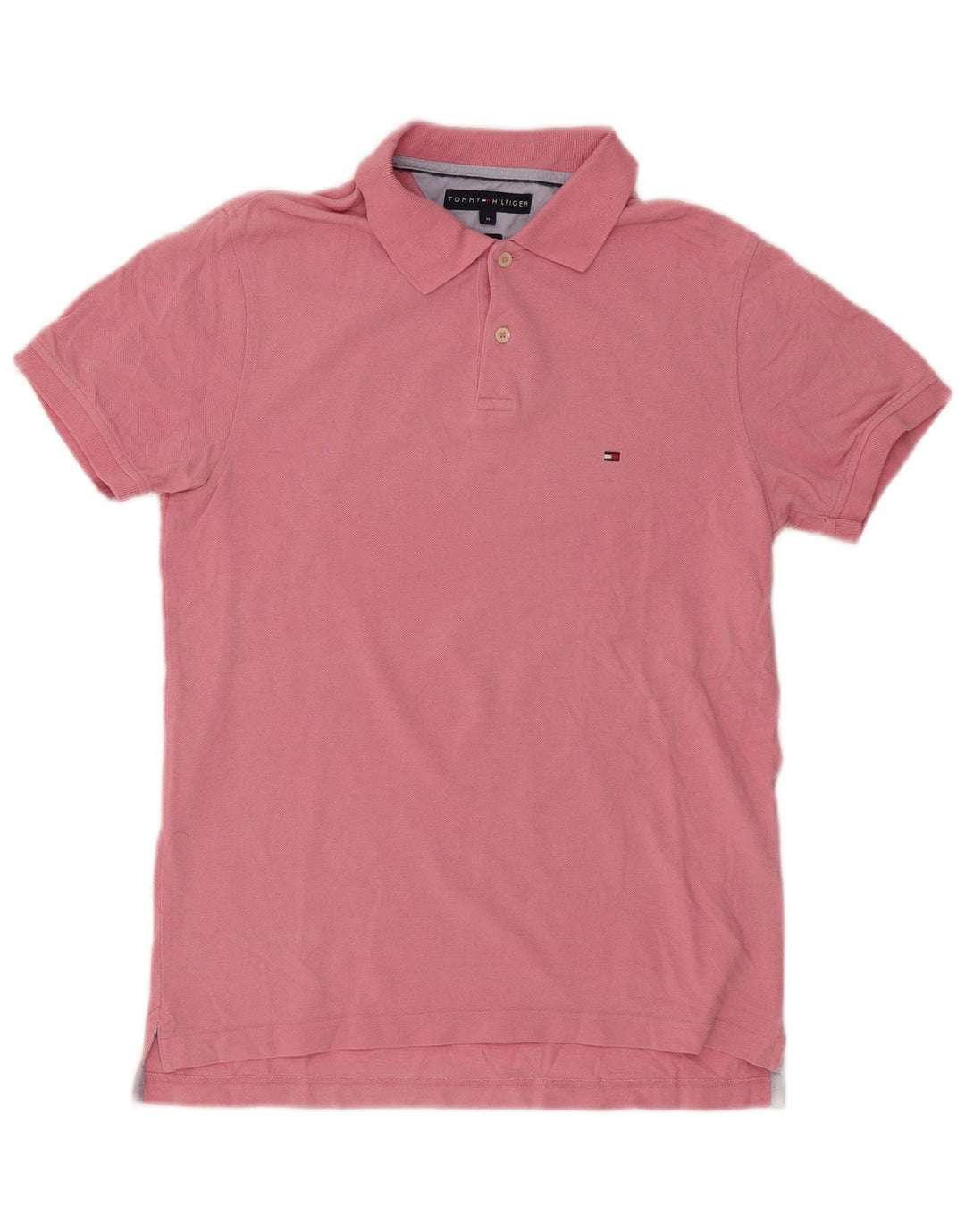 Męska koszulka polo Tommy Hilfiger, średnio różowa, bawełniana