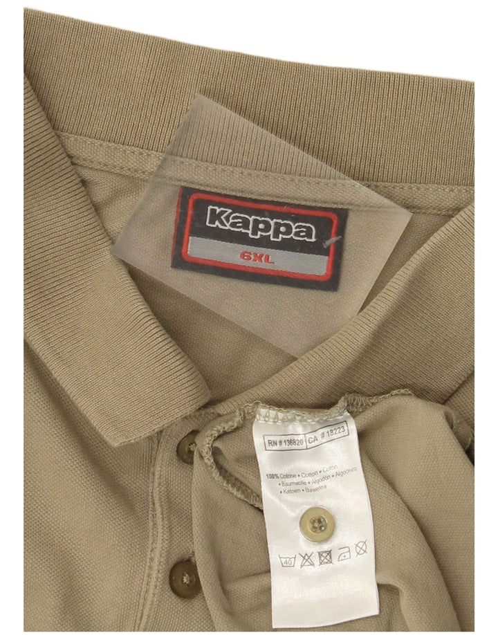 Męska koszulka polo Kappa 6XL, bawełna khaki