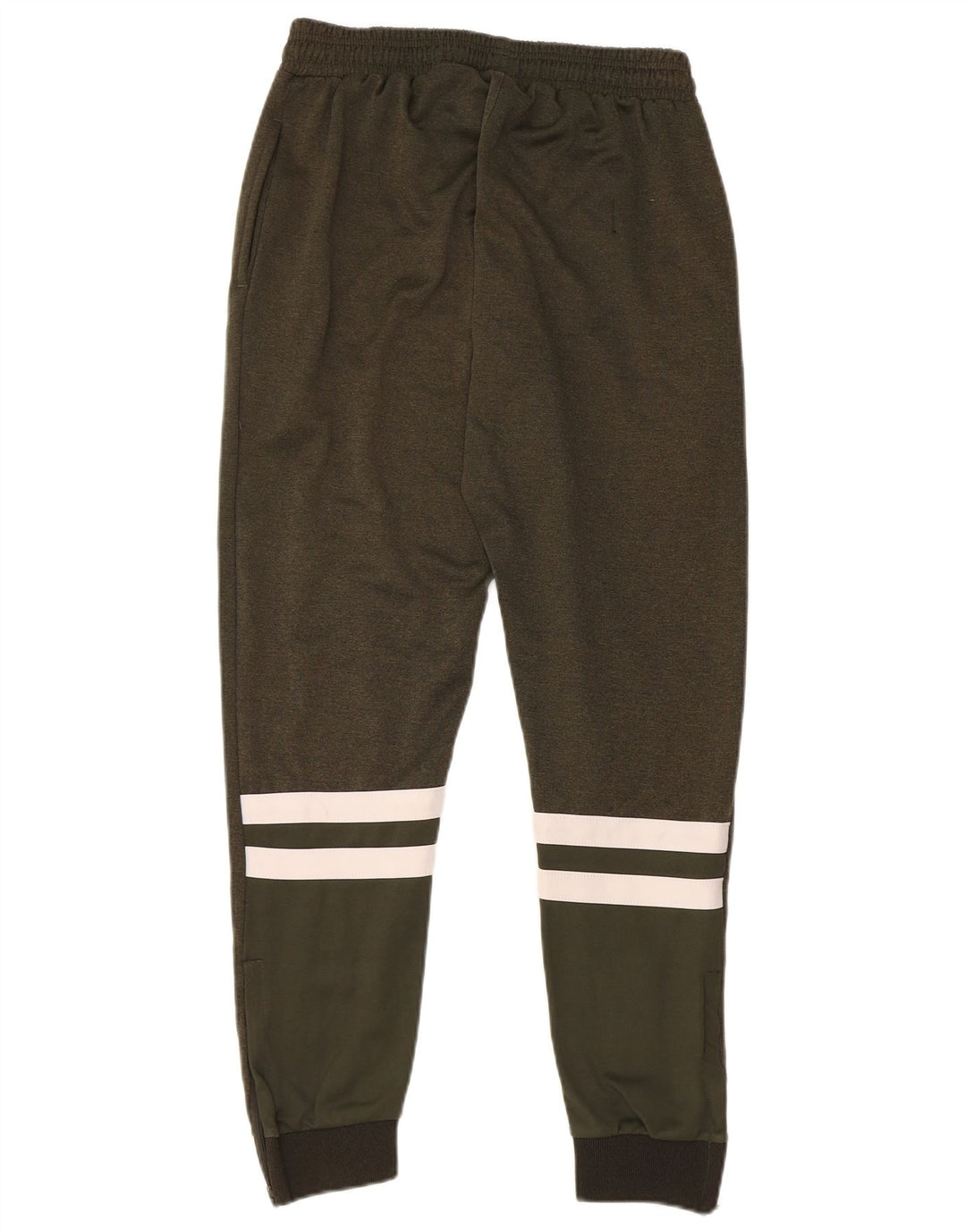 Męskie spodnie dresowe ELLESSE Joggery, małe, khaki, poliester z blokami kolorów