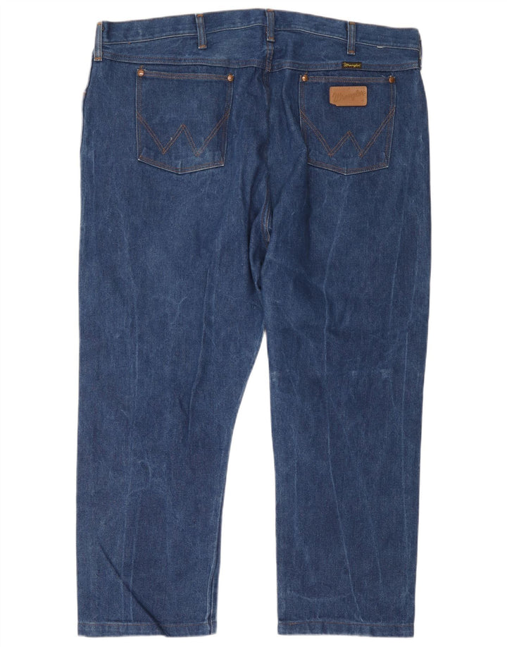 Męskie jeansy Wrangler o prostym kroju W44 L26 niebieskie