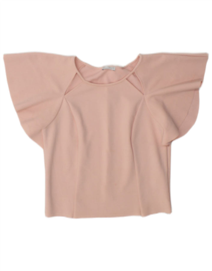 Bluzka damska Zara Crop Batwing Top UK 10 Small Pink Polyester