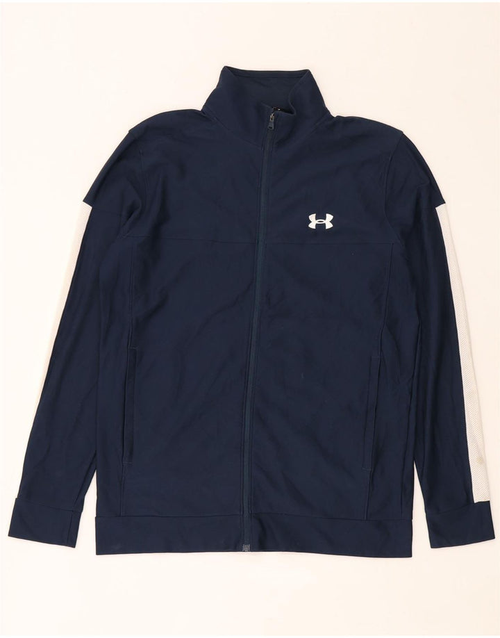 Męska kurtka dresowa Under Armour, średnia granatowa, blok kolorów