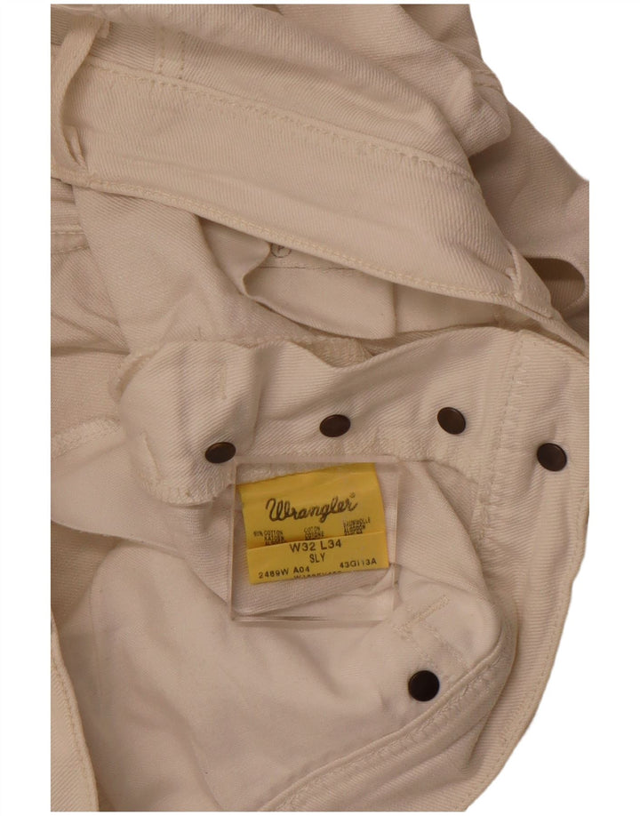 Damskie spodenki jeansowe Wrangler Sly W32, duże, złamanej bieli, bawełniane