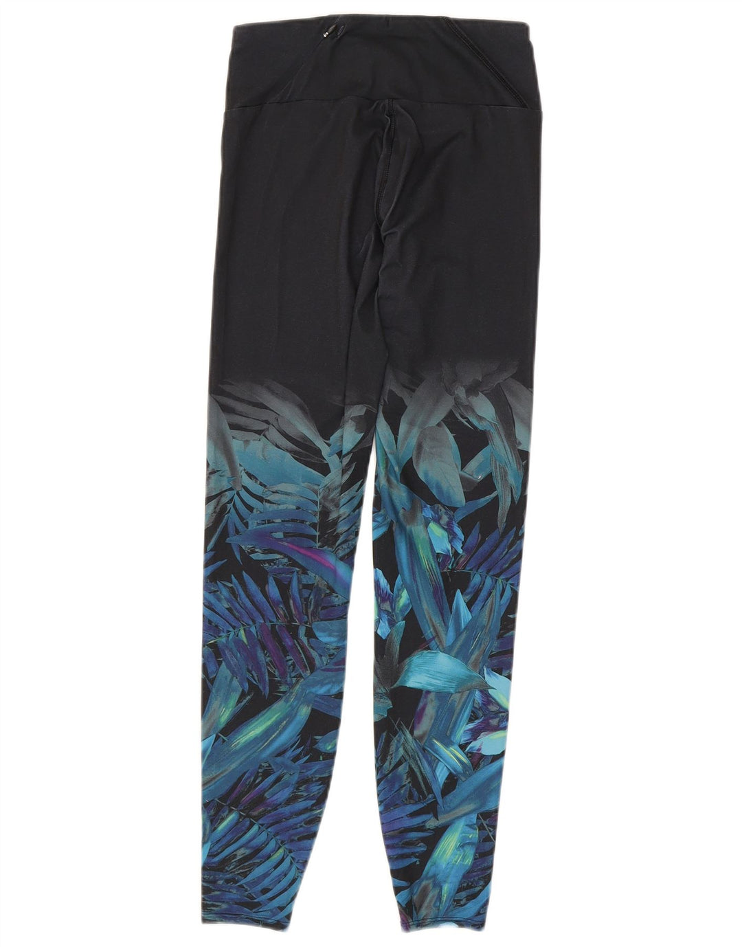 Legginsy damskie Marks & Spencer UK 8, małe, czarne, z poliestru w kwiaty