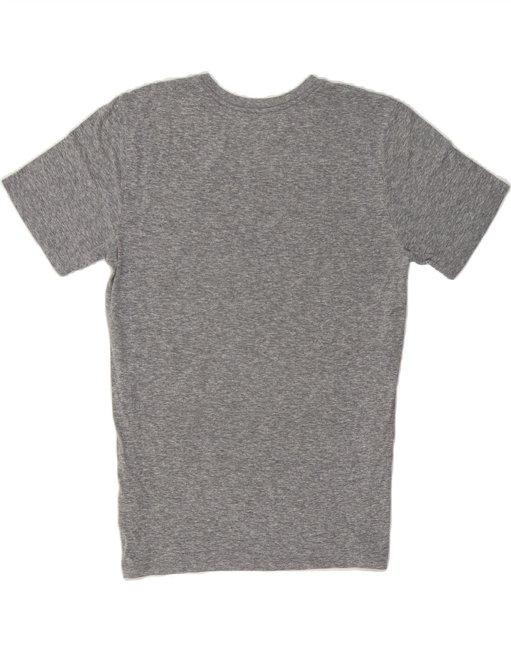 HURLEY Mens Graphic T-Shirt Top Medium Grey Flecked Polyester Vintage Hurley and Second-Hand Hurley from Messina Hembry 