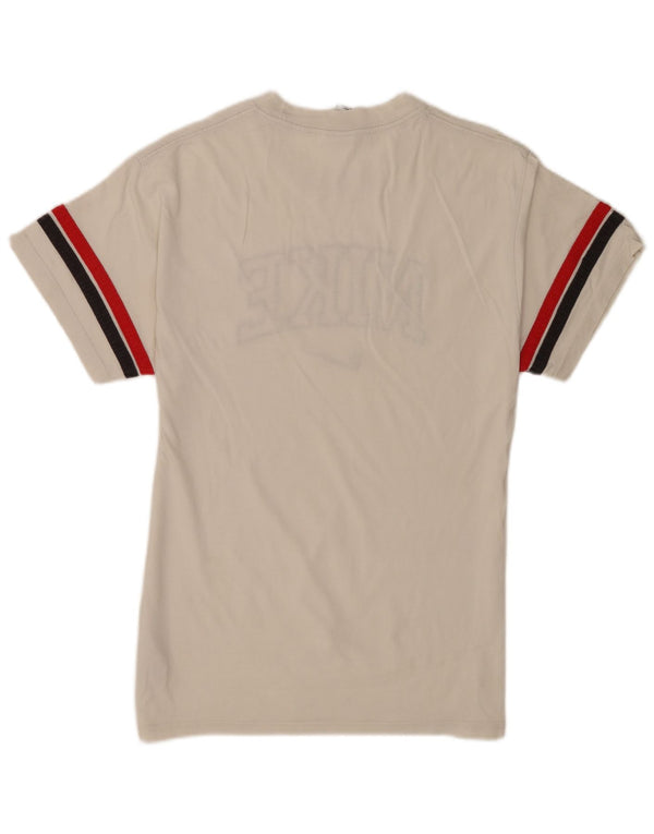 Męski T-shirt z grafiką Nike, mały, bawełniany w białe paski