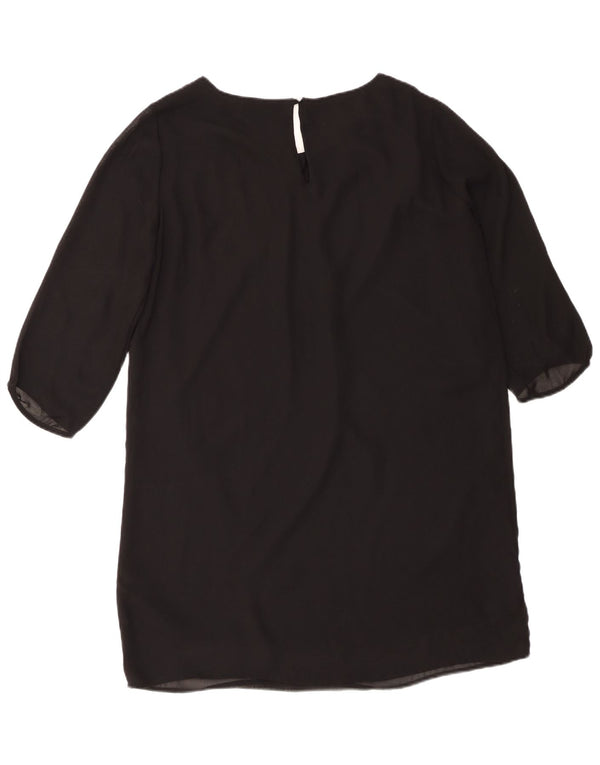 Damska sukienka koszulowa z rękawem 3/4 Benetton UK 18 XL czarna