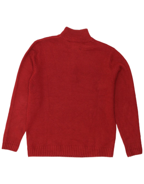 Męski sweter z zamkiem błyskawicznym Pierre Cardin XL, czerwony akryl