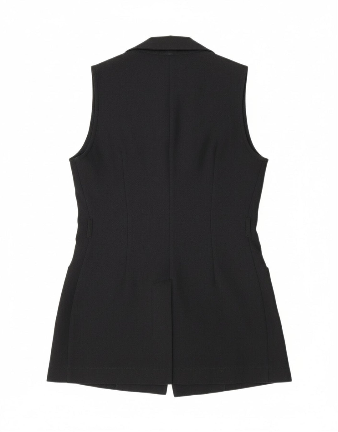 VINTAGE Womens 4 Button Sleeveless Blazer Jacket IT 42 Medium Black Vintage Vintage and Second-Hand Vintage from Messina Hembry 
