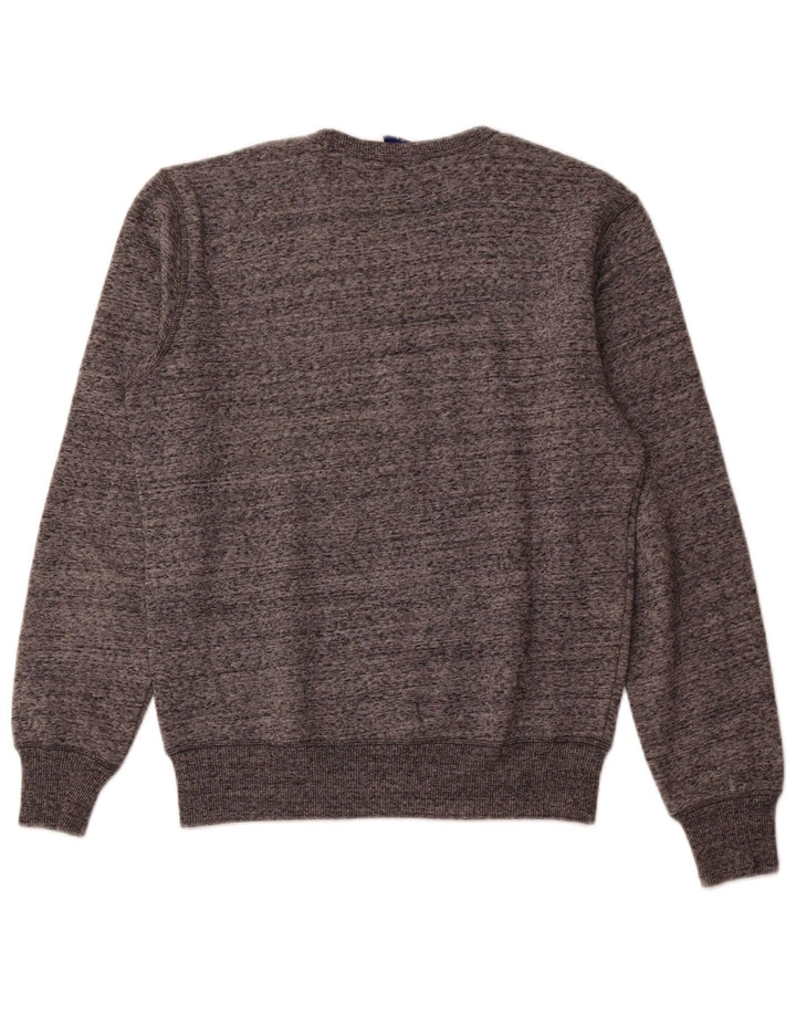 Męska bluza Champion z grafiką, mała, szara, nakrapiana bawełna