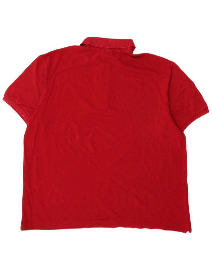 Męska koszulka polo Lacoste, rozmiar 6, XL, czerwona, bawełniana