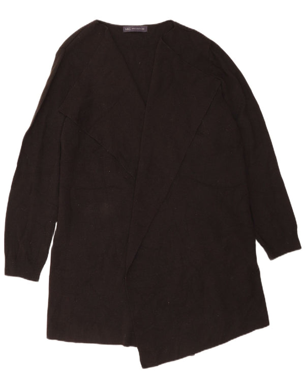 Marks & Spencer Damski sweter rozpinany UK 16, duży, czarny akryl