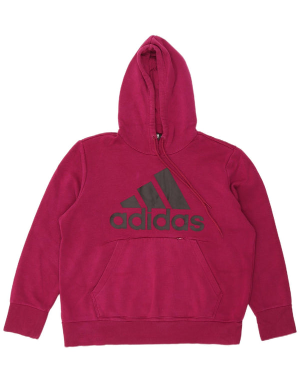 Damska bluza z kapturem Adidas Graphic UK 20/22 XL Różowa bawełna