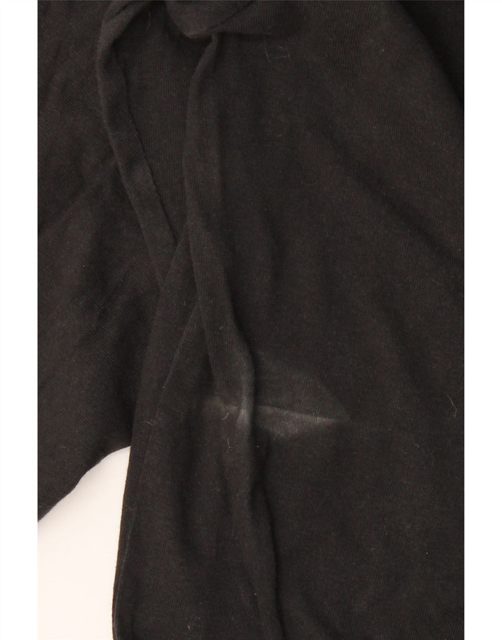 Męski graficzny top ADIDAS z długim rękawem, średnio czarny, bawełniany