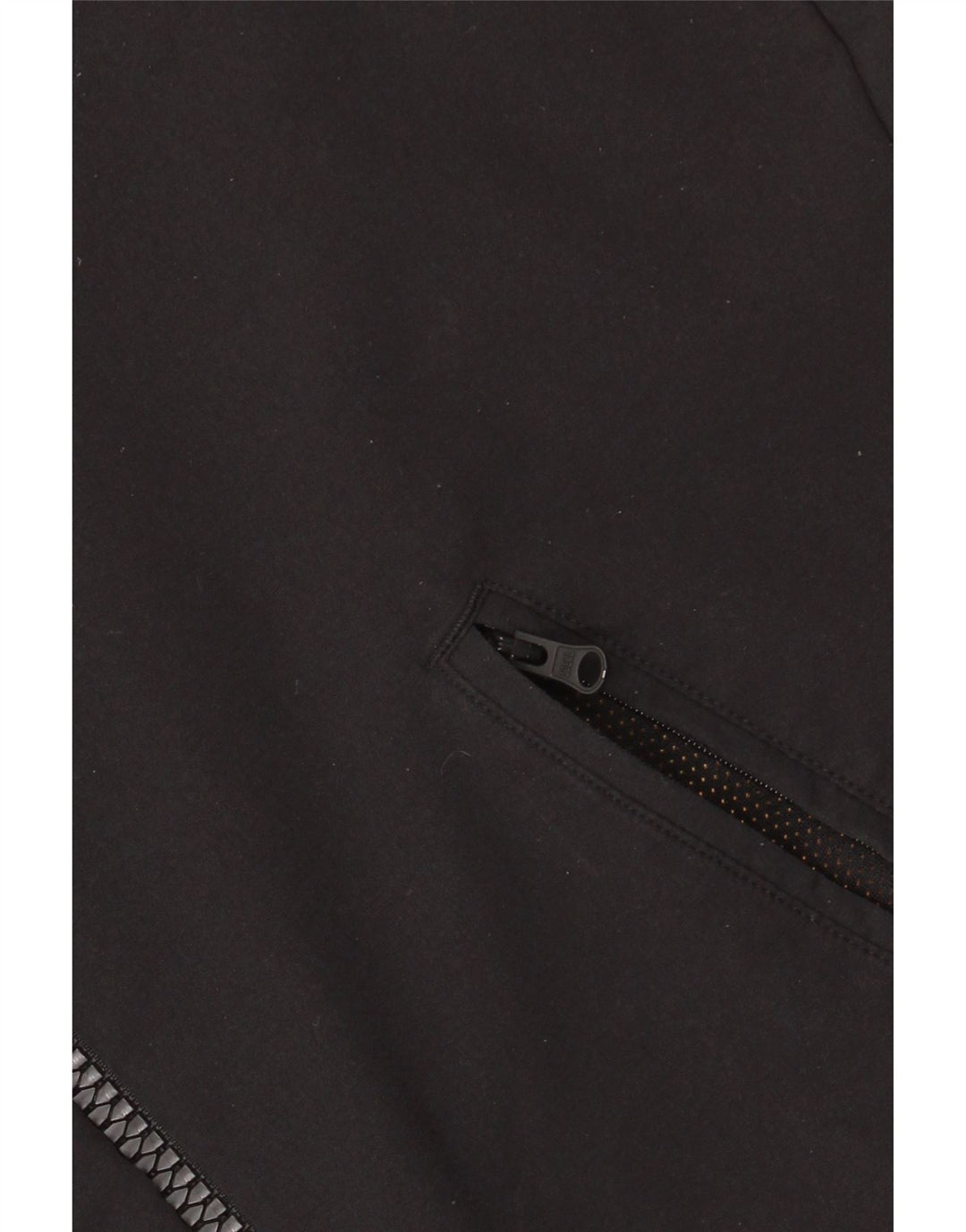 Męska kurtka dresowa ADIDAS z grafiką, mała, czarna, nylonowa z blokami kolorów