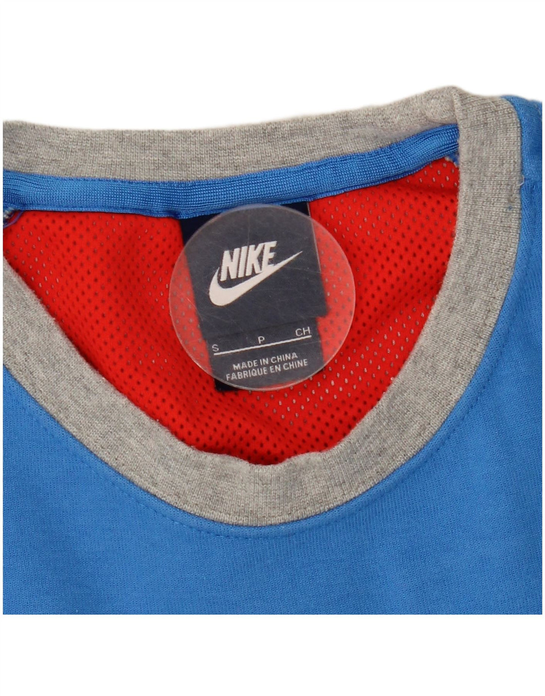 Męska bluza dresowa Nike, mała, szara, z blokami kolorów