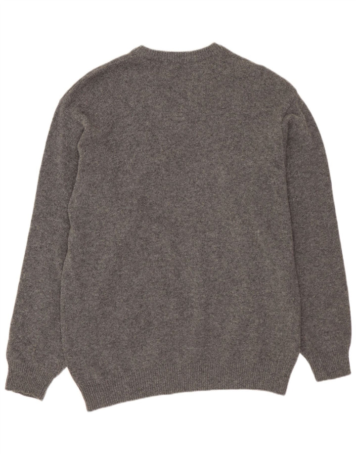 SERGIO TACCHINI Męski sweter z dekoltem w kształcie litery V, duży, szary