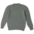 Benetton Womens Crew Neck Jumper Sweater UK 14 Medium Green Wool