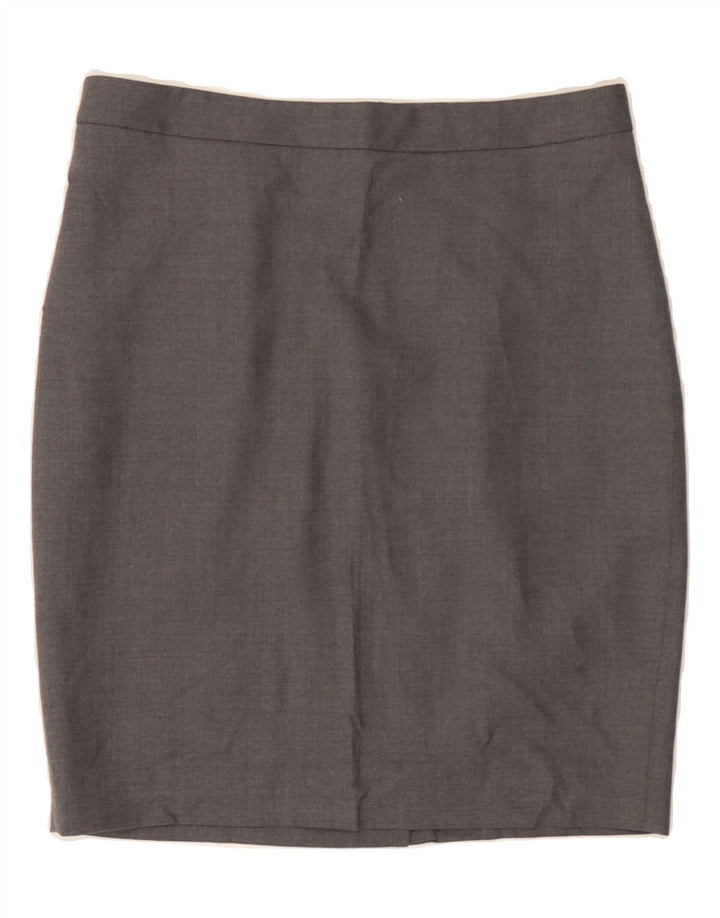J. CREW Womens Pencil Skirt US 8 Medium W30 Grey Wool Vintage J. Crew and Second-Hand J. Crew from Messina Hembry 