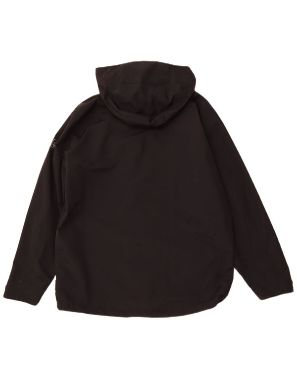 Męska kurtka przeciwdeszczowa z kapturem JACK WOLFSKIN UK 42, duża, czarna, poliamidowa