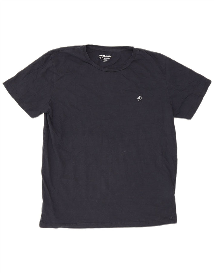 T-shirt męski Jack & Jones, duży, granatowy, bawełniany