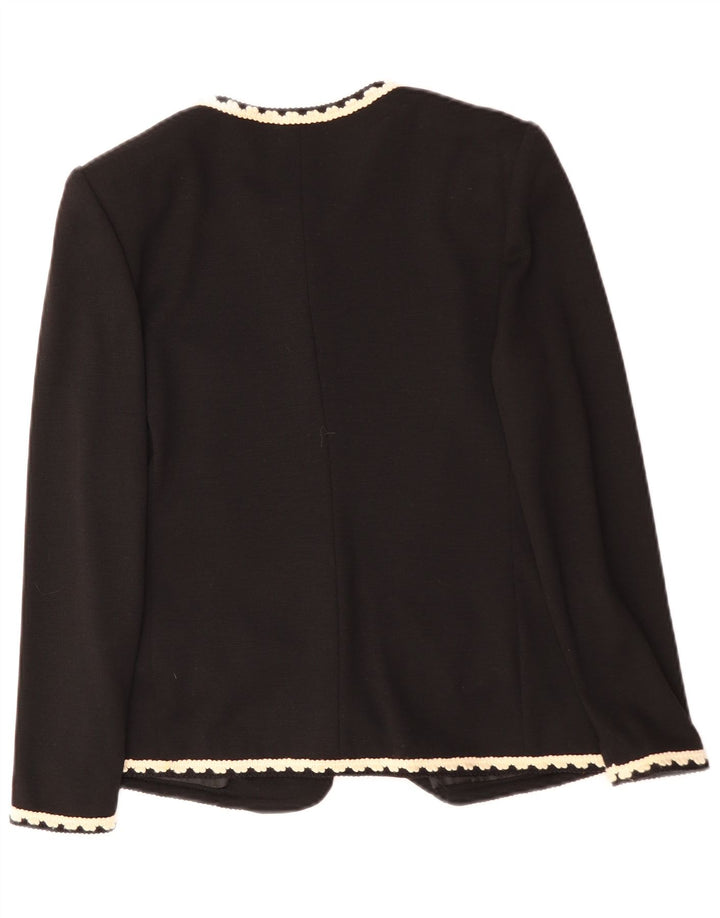 LUISA SPAGNOLI Damska marynarka zapinana na 5 guzików IT 44, średni czarny octan