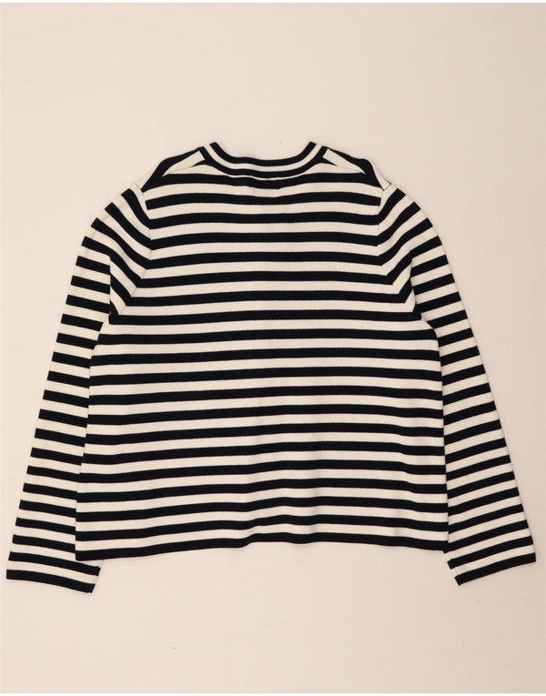 Sweter damski Joules Crop Cardigan UK 18 XL, bawełniany, granatowy w paski