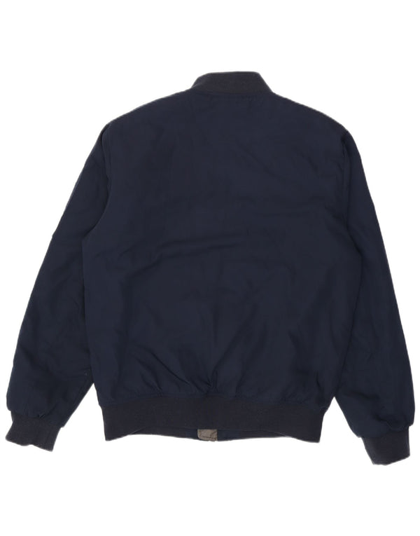 Lotto Mens Bomber Jacket UK 38 Medium Navy Blue Polyester