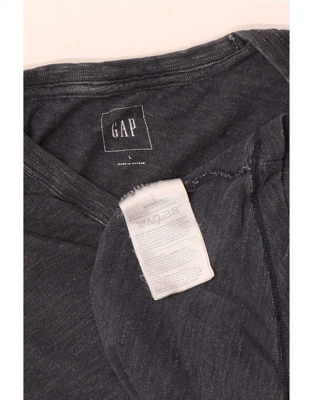 Męski t-shirt Gap, duży, szary, bawełniany w plamki