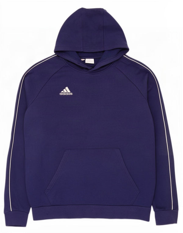 Adidas Męska bluza z kapturem, duża, granatowa, bawełniana