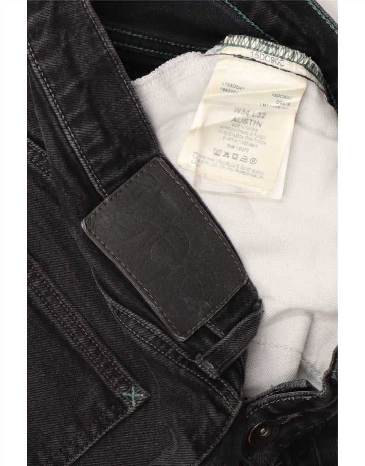 Męskie jeansy Lee Austin Tapered W34 L32, czarne, bawełniane