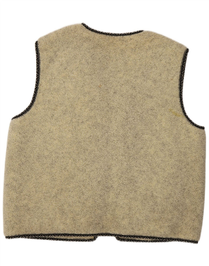 Męska kamizelka Sherpa VINTAGE IT 52/54 XL Beżowa nowa wełna