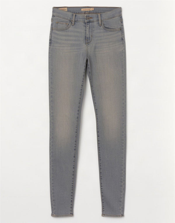 Damskie jeansy Levi's 710 Super Skinny W26 L32 Niebieskie bawełniane
