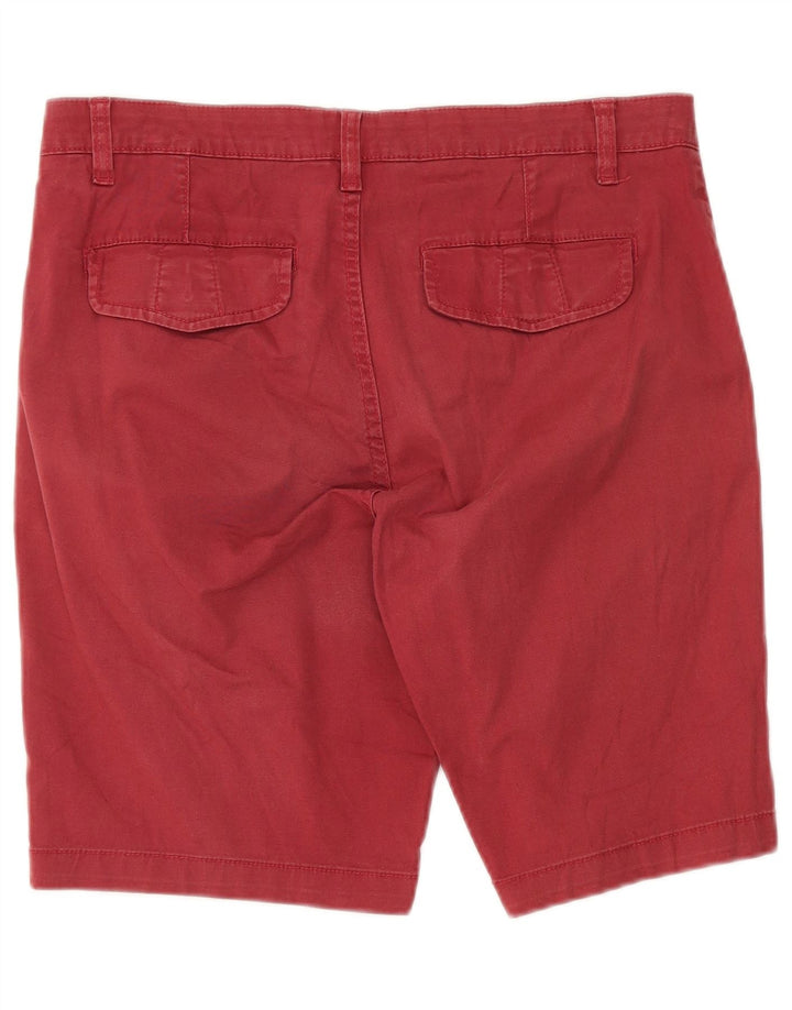 DACK'S Mens Regular Fit Chino Shorts IT 48 Medium W34 Burgundy
