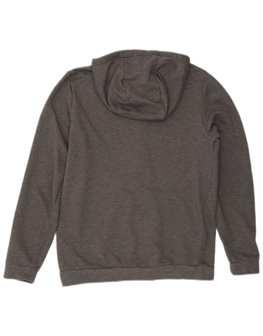 Męski sweter z kapturem i zamkiem błyskawicznym Nike Dri Fit, średnioszary, poliestrowy