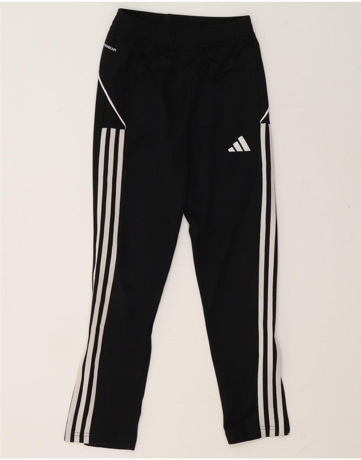 Chłopięce spodnie dresowe Adidas Aeroready 9-10 lat, czarny poliester