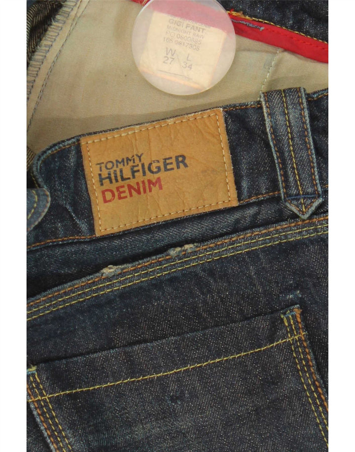 Damskie proste dżinsy Tommy Hilfiger W27 L34 Niebieskie bawełniane