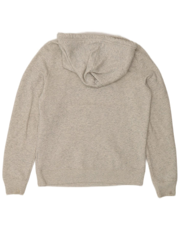 Męski sweter z kapturem Hollister z grafiką, mały, szary, bawełniany w bloki kolorów