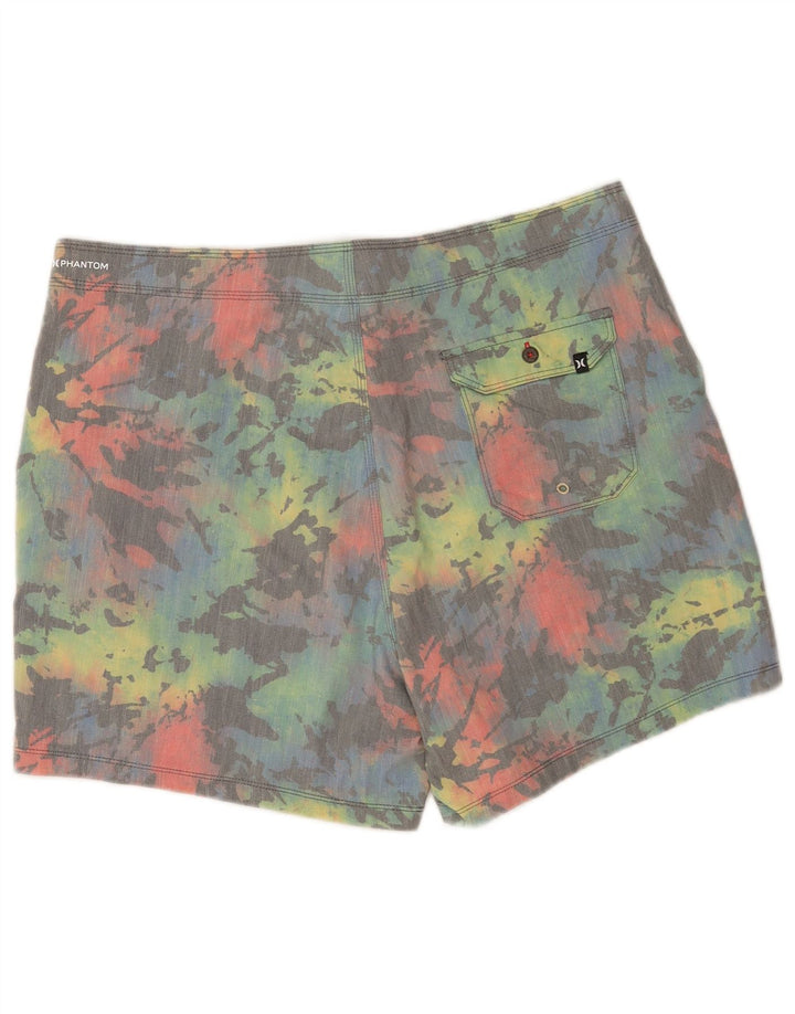 Męskie spodenki kąpielowe Hurley Phantom, duże, wielokolorowe, bawełniane typu Tie Dye