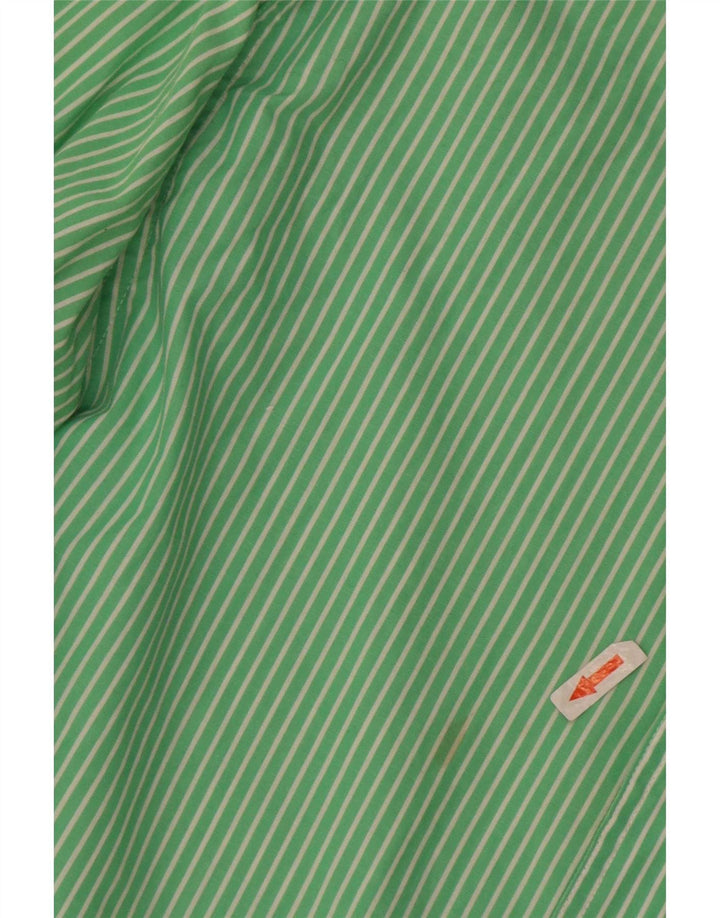 Koszula męska Chaps Easy Care, duża, zielona, bawełniana w prążki