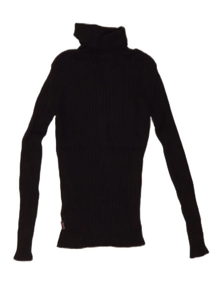 Damski sweter z golfem Musto UK 12 Średnia czarna wiskoza