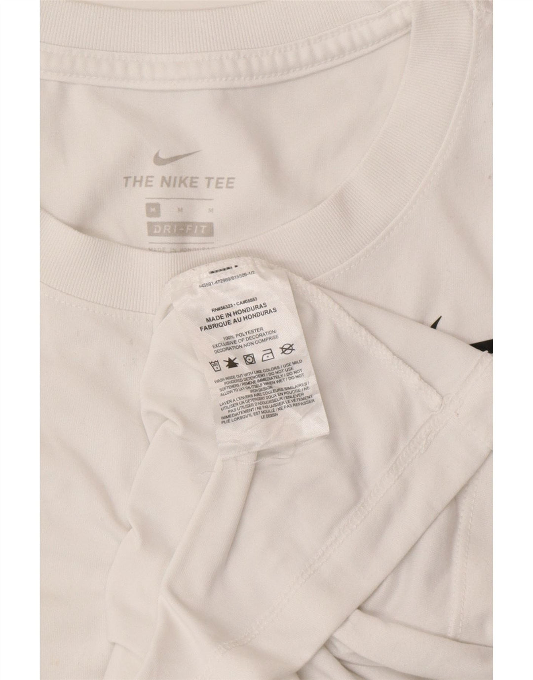 Damska koszulka NIKE Dri Fit UK 14, średni biały poliester