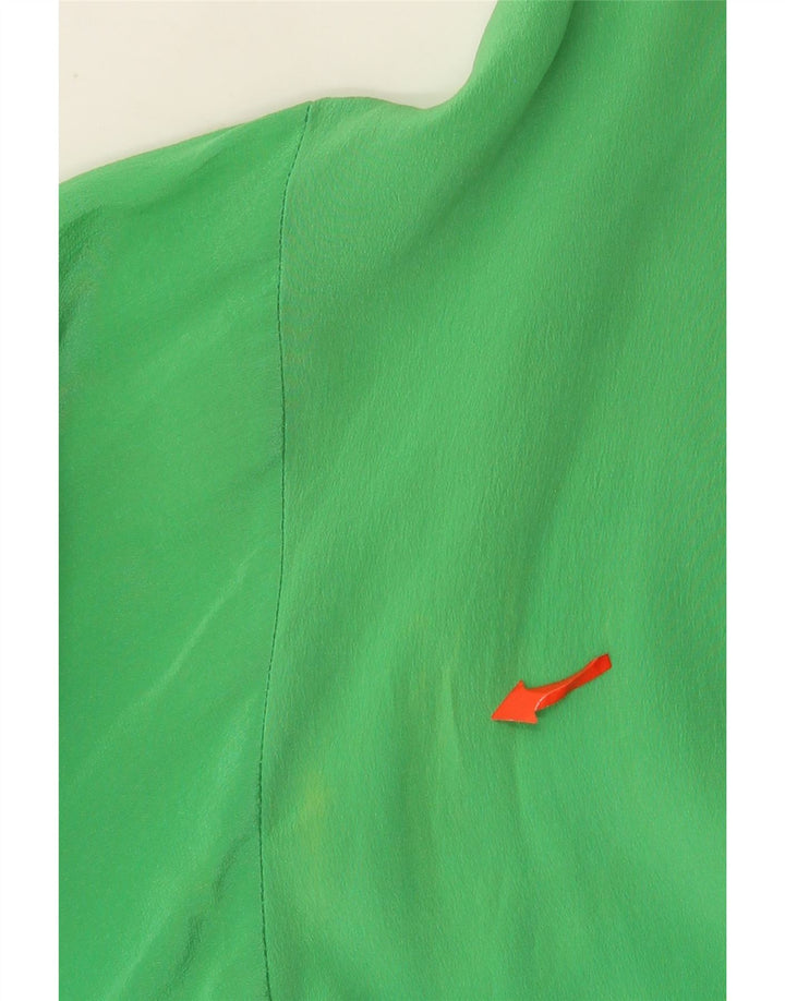 Damska bluzka koszulowa Nuova Citta IT 48 XL Zielony jedwab