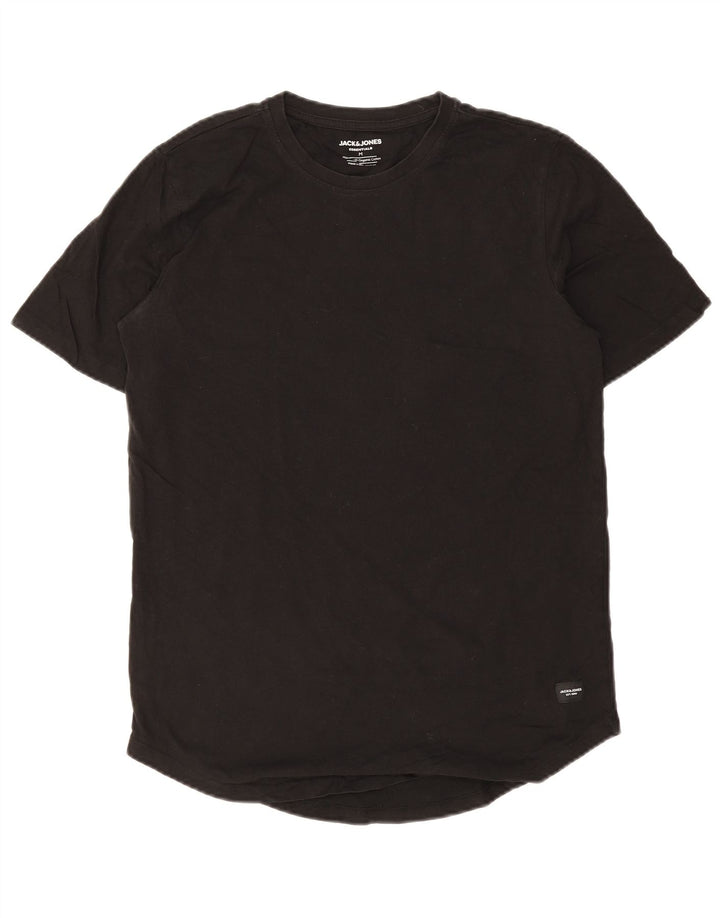 T-shirt męski Jack & Jones, średni czarny, bawełniany