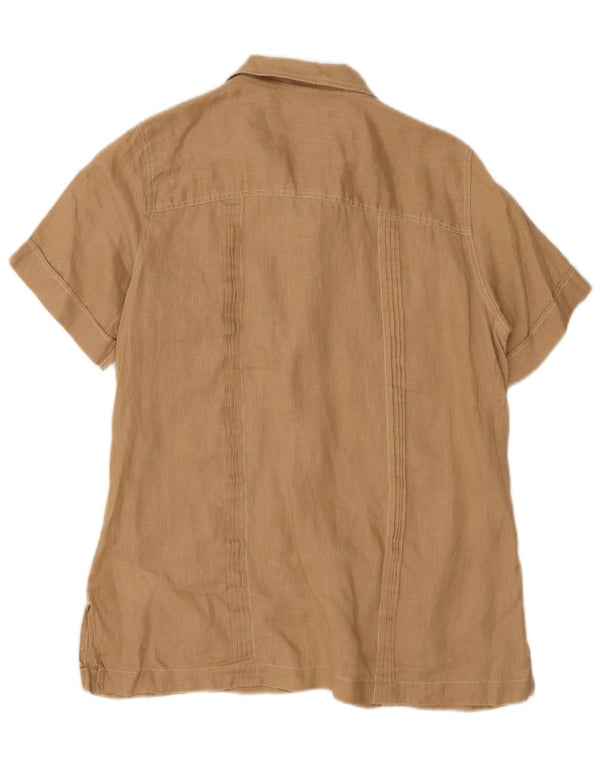 Damska koszulka Polo Ralph Lauren z długim rękawem i krótkim rękawem US 4 Small Beige Linen
