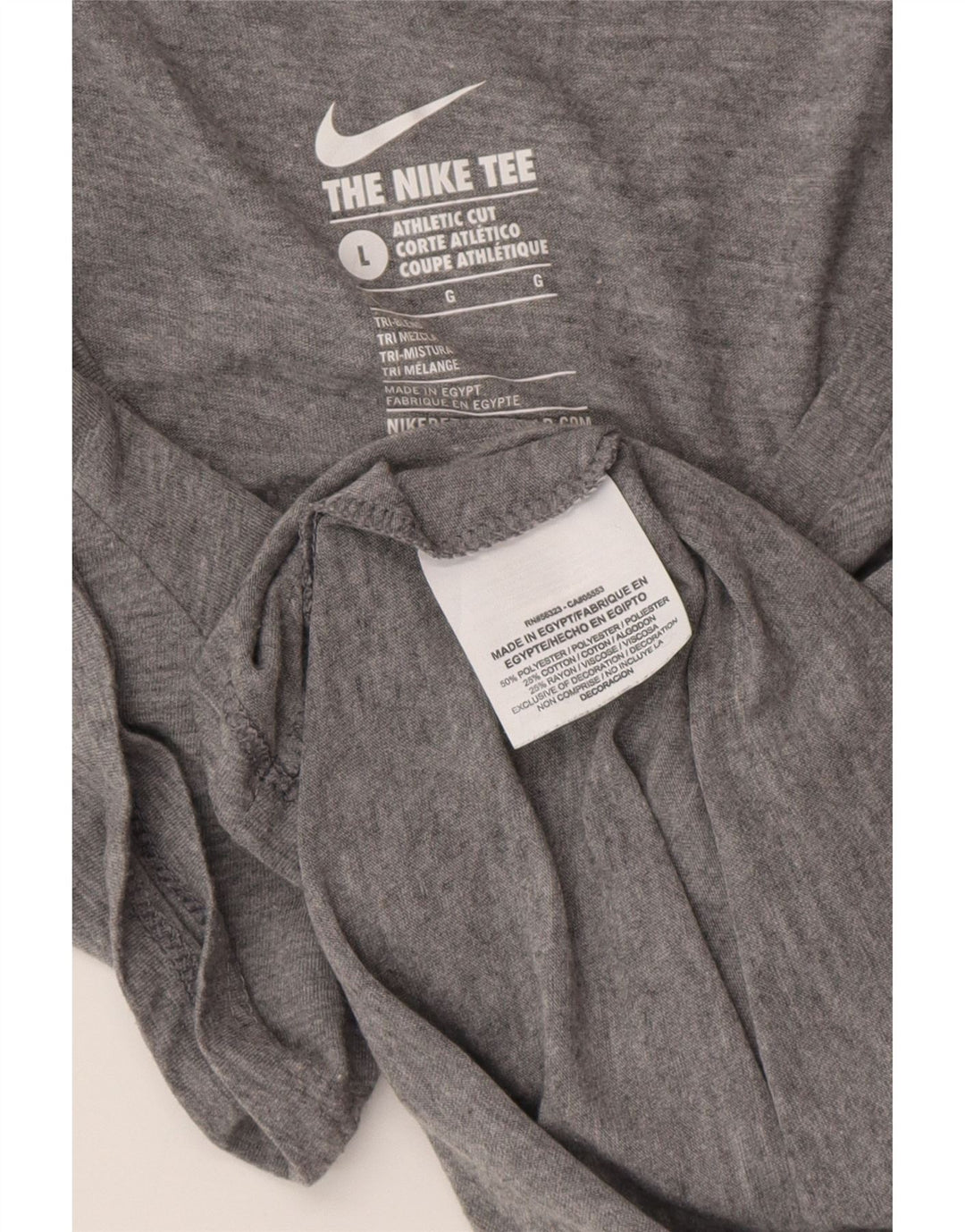 Damski T-shirt NIKE o sportowym kroju z grafiką Top UK 14, duży, szary poliester