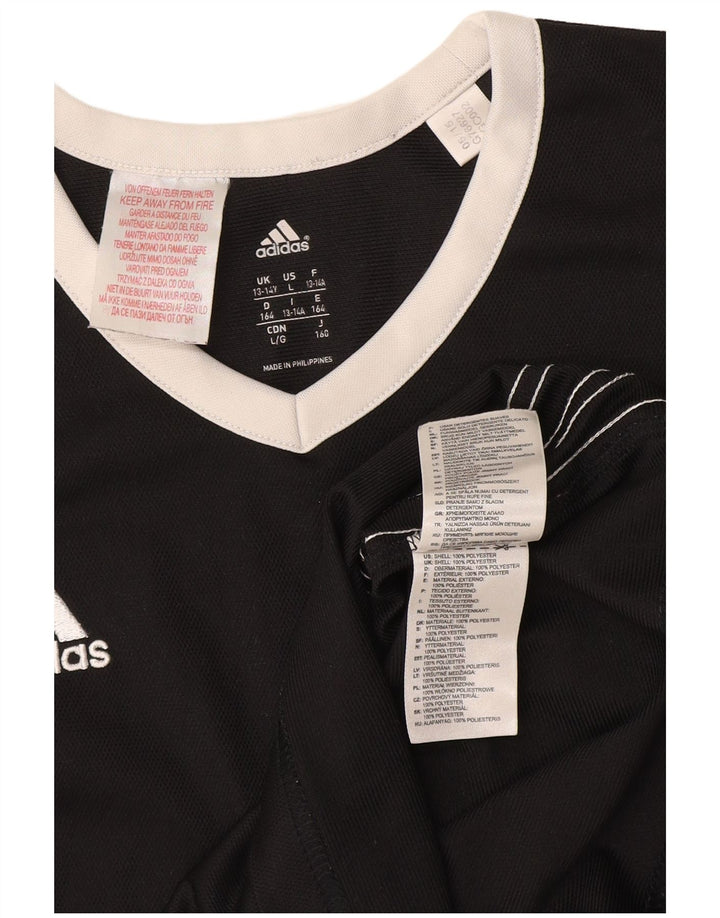 Adidas Dziewczęca Kamizelka Top 13-14 Lat Czarny Poliester